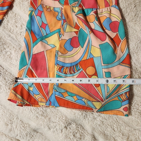 Women’s Sz S Palooza Pants Wide Leg Multicolor Elastic Waist Drawstring - Picture 4 of 7